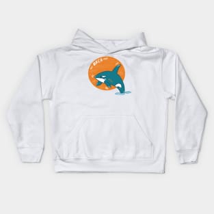 Orca cute whale Kids Hoodie